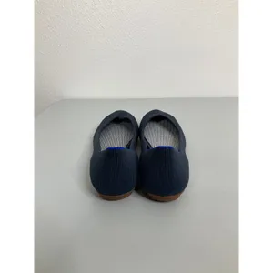 Rothys The Flat Navy Solid Round Toe Knit Ballet Flats‎ Womens 6 001-294 thumbnail 4