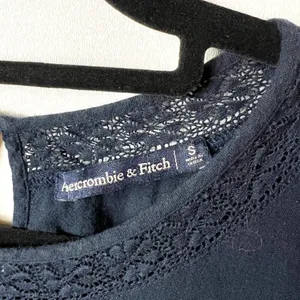Abercrombie & fitch‎ blue embroidered dress with pockets women’s small thumbnail 5