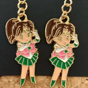 Handmade Earring Sailor Moon Jupiter Kawaii thumbnail 1