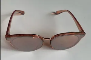 Sheer Pink Mirror UV Protection Cateye Sunglasses thumbnail 4