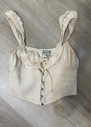 Urban Outfitters cream beige tank thumbnail 1