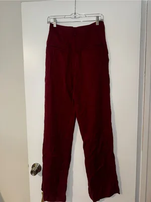 Reformation Wide Leg Pants Maroon Size 6 NWT thumbnail 8
