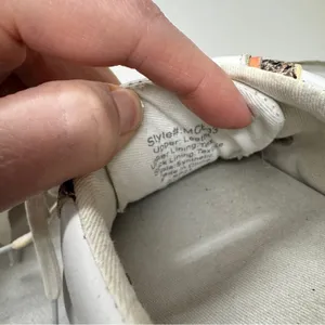 Madewell White Orange Lace Up Sneakers Womens 8 Casual Comfort Shoes Some Wear thumbnail 11