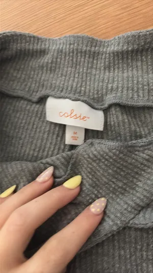 Grey wide leg lounge pants Gray Size M thumbnail 3