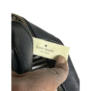 Kate Spade New York Black Saffiano Leather Satchel Crossbody Top Handle Bag thumbnail 4