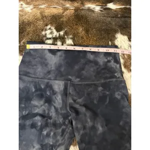 Lululemon Align Short 8" Diamond Dye Diamond Dye‎ Pitch Grey Graphite Grey SZ 6 thumbnail 5