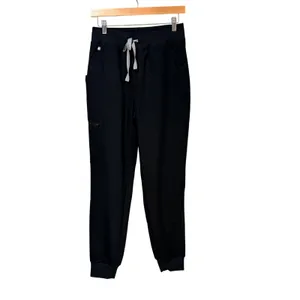 FIGS HW Zamora Jogger Scrub Pants Black High Waisted 1000207 Womens thumbnail 3