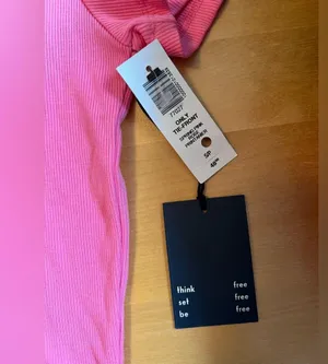 Aritzia Wilfred Free only tie-front tshirt PINK thumbnail 5