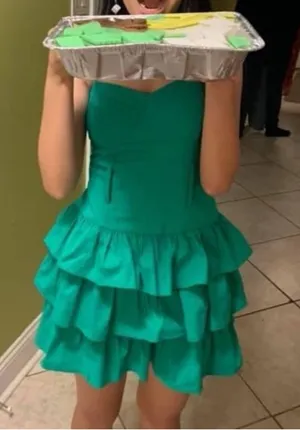 2B Bebe Ruffled Dress thumbnail 1