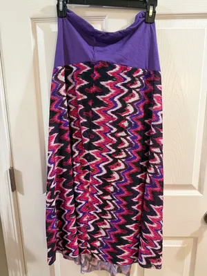 Catalina Purple & Pink Zigzag Convertible Coverup thumbnail 6