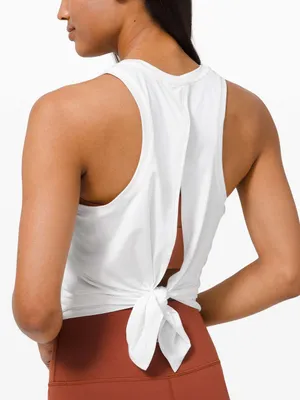 Lululemon White All Tied Up Tank Top thumbnail 3