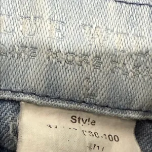 Blue Willi’s Denmark Quilted Denim Jacket Knit Sleeves Button 90s Vintage Large thumbnail 13