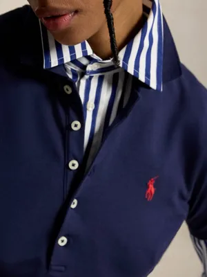 Polo Ralph Lauren Slim Fit Stretch Polo Shirt | Size: M | Newport Navy thumbnail 2