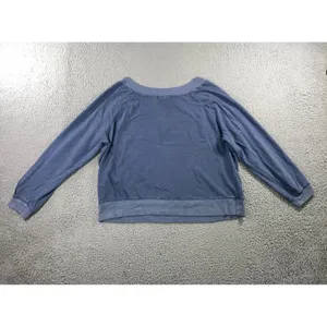 Universal Threads Relaxed V Neck Sweatshirt Women XXL Blue‎ Raglan L/S Comfy Layering Minimalist thumbnail 3