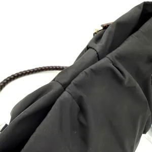 Brighton Black & Brown Leather Rhianna Nylon Shoulder Bag Handbag thumbnail 6