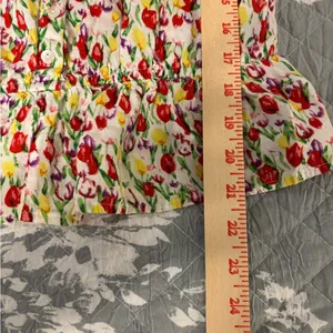 Urban Outfitters Red and White Ruffled Smocked Tank Top thumbnail 5