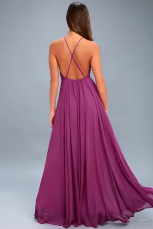 Lulus Mythical Kind of Love Magenta Maxi Dress thumbnail 3