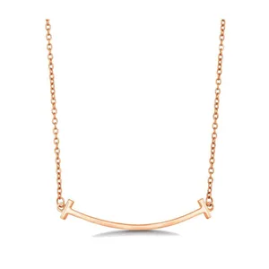 NEW‎ Rose Gold Filled Curved Bar Necklace , 16-18 thumbnail 7
