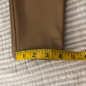 Abercrombie Classic Vegan Leather Leggings NWT Sz S short in Camel thumbnail 8