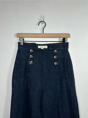 Seventy +‎ Mochi Marie Sailor Jeans 25 High Rise Wide Leg Button Front thumbnail 5
