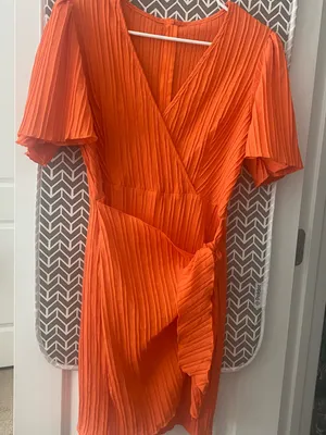 New Without Tag Orange Dress Size S thumbnail 1