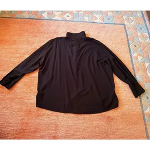 Rokoko Black Blouse Women’s Size M Long Sleeve Button Front Shirt thumbnail 5