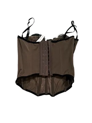 Urban Outfitters Out From Under Modern Love Corset Washed Black M thumbnail 9