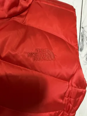 The North Face Aconcagua 550 Down Puffer Vest Womens Sz L Red Full Zip Quilted thumbnail 5