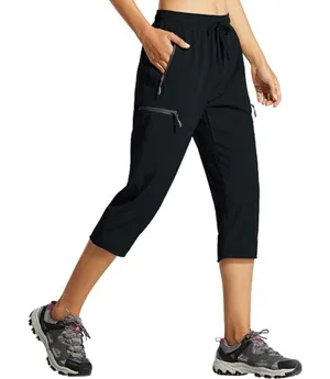 NWT black Libin lightweight cargo capri hiking pants XL Water Proof thumbnail 1