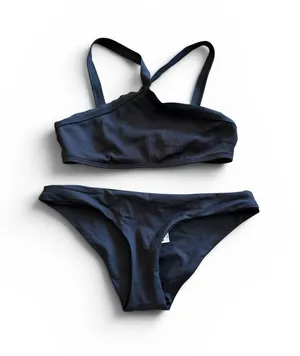 NWOT L*Space high neck bikini set black small thumbnail 1