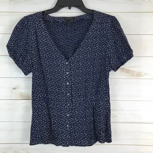 ✨ J. Crew Button Up Peplum Blouse Top ✨ thumbnail 3