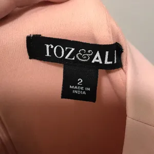 Roz & Ali Pink Waterfall Trumpet Bell Sleeve Dress thumbnail 5