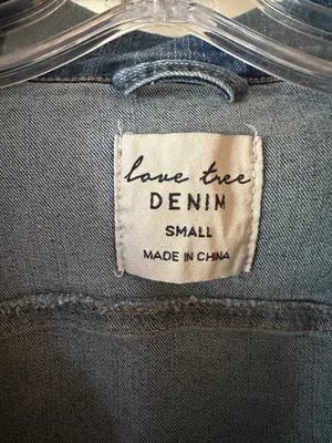 love the denim jean jacket Blue thumbnail 2