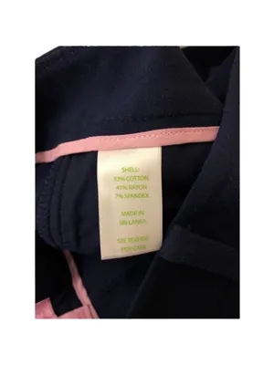 Lilly Pulitzer navy Natalia shorts Stetch Size 0 thumbnail 3