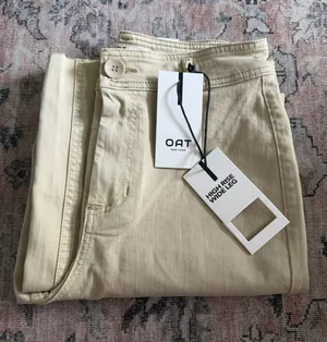 Oat wide leg jeans Tan Size 4 thumbnail 1