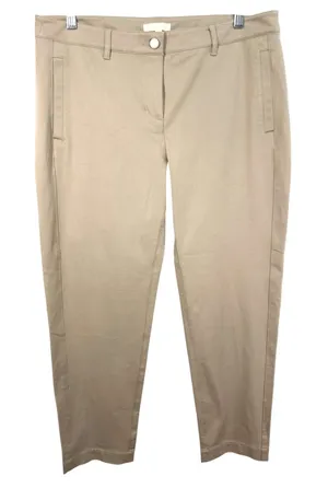 Eileen Fisher‎ Medium Pants Ankle Cropped Organic Cotton Blend Stretch 1621 thumbnail 1
