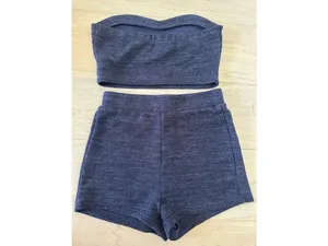 Strapless Set Women's Size Small Navy Blue thumbnail 6