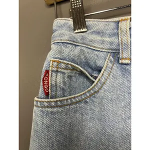Bongo Jeans Juniors 5 Blue Light Wash High Rise Mom Denim Made In USA Vintage thumbnail 2