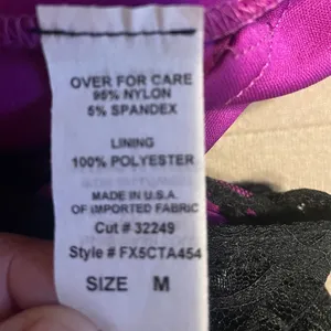 Fredrick’s Of Hollywood Sheer Purple Black Lace Maxi Dress Size Medium thumbnail 10
