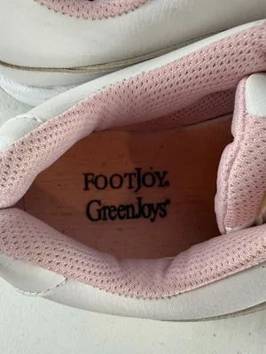 FootJoy GreenJoys Spiked Leather Golf Shoes in White Pink Size‎ 7 thumbnail 6