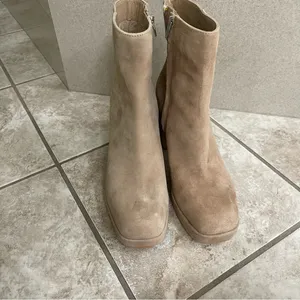 Dolce Vita Ulyses Mushroom Beige Suede Platform‎ Ankle Boot Sz 9.5 Wore Once 1x thumbnail 15