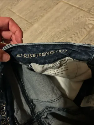 American Eagle Outfitters Women's Dark Wash Ankle Jeans - Blue - size 8 thumbnail 10