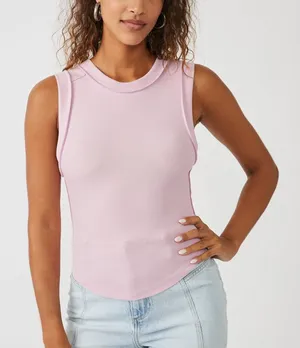 Free People Kate Tee Tank Top Pink Size Small thumbnail 1