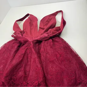 Coya Collection Burgundy Fairy Grunge Mini Dress Womens Size Small NEW‎ *FLAW thumbnail 13