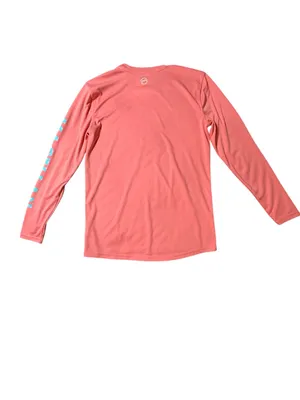Magellan Outdoors Women Casting Crew Long Sleeve Fishing Shirt S Coral Peach UPF thumbnail 3
