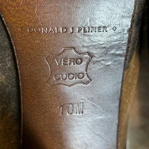 Donald J Pliner Heels Womens 10 Saddle Vishad Open Toe Distressed Leather‎ thumbnail 10