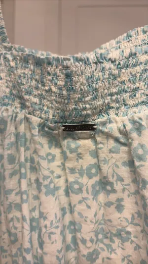 Billabong babydoll flower blue dress thumbnail 2