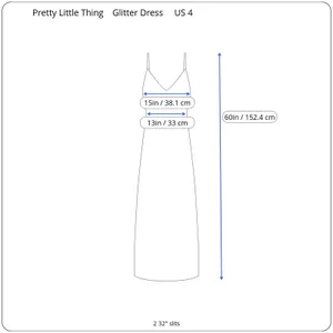 Pretty Little Thing Glitter Dress Womens US 4 Pleated Emerald Green Skater‎ Glam thumbnail 10