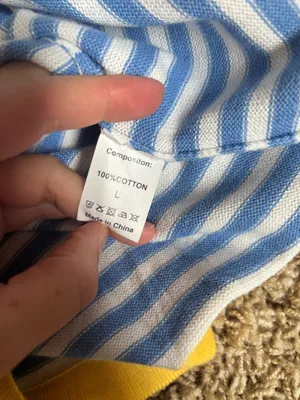 Striped Shirt Blue Size L thumbnail 3