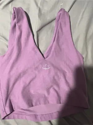 Beyond Yoga Purple Crop Tank Top Sports Bra High Neck xs thumbnail 5